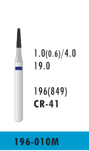 [TR- 198-012M] CR-41 - Blau - Diam.-Bohrer - 5 Stück